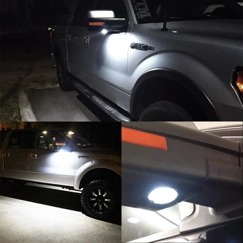 2X LED Po Pusės Veidrodėlis Balos Šviesos lempa Ford Edge 