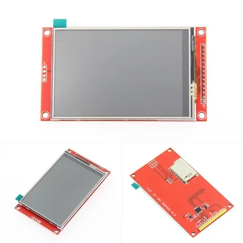 3.5 colių TFT LCD Modulis su sensoriniu XPT2046 Skydelis ILI9488 Vairuotojo 320x480 SPI nuoseklųjį prievadą (9 IO) už uno r3 mega2560 aviečių pi