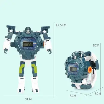3-in-1 Deformacijos Žaislas, Smilvy Deformacijos Robotas Žaislai+Elektroninė Žiūrėti+Animacinių filmų Projekcija su 24 Modelius žiūrėti žaislas