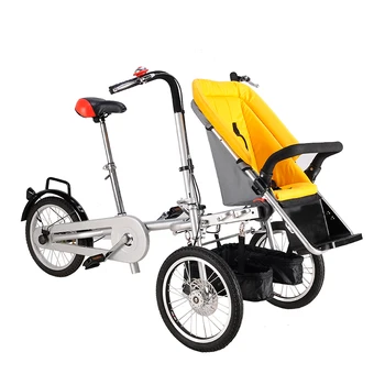 3 varantys sulankstomas vežimėlis, dviratis motina kūdikį taga nucia dviratį