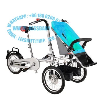 3 varantys sulankstomas vežimėlis, dviratis motina kūdikį taga nucia dviratį