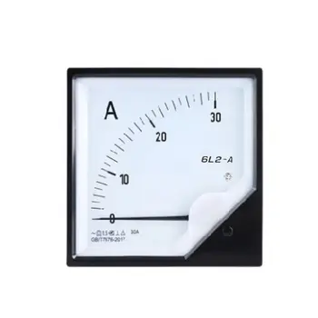 30/50/75A AC DC Ammeter Analoginis Pultas Srovės Matuoklis Didelio Tikslumo Amperas Metrui 8 x 8cm