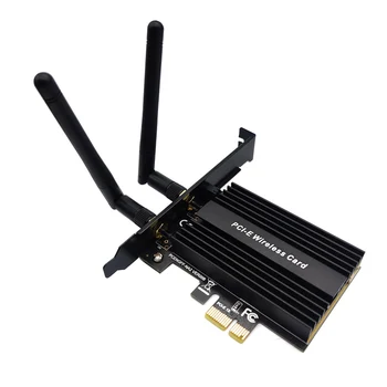 3000Mbps Dual Band Wireless Desktop PCIe Intel AX200 Pro Kortelę 802.11 ax 2.4 G/5 ghz 