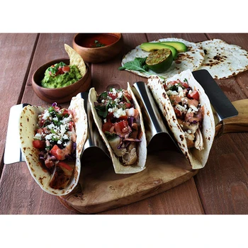 304 Nerūdijančio Plieno, Taco Turėtojai Meksikos Maisto Stovo Kriauklių, Virtuvės Reikmenys Tacos Metalo Kepimo Stendas