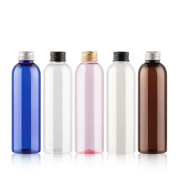 30pcs 200ml mėlyna skaidri ruda skaidri rožinė tuščias aliuminio dangtelis buteliai, grynas rasos buteliai, losjonas kosmetikos buteliukai
