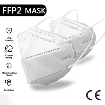 30PCS FFP2 veido kaukė KN95 veido kaukės filtravimo maske dulkių kaukė, burnos kaukę apsaugoti Anti-gripo mascarillas masque tapabocas