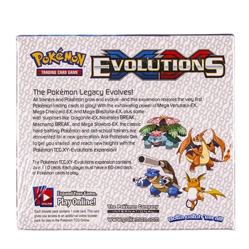 324pcs/box Pokemon kortas Sun & Moon XY Evoliucija Booster Box Kolekcines, Prekybos Kortų Žaidimas Vaikams, Žaislai