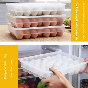 34 Tinklų Plastikinių Kiaušinių Laikymo Dėžutė Skaidri Atveju Nešiojamų Laukinių Iškylą Kiaušinių Organizatorius Virtuvės Šaldytuvas Organizuoti Priedai