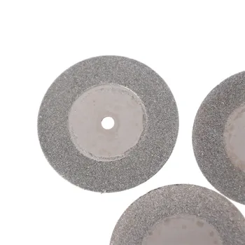 35mm Priedai Akmens Jade Stiklo Deimantinis Pjovimo Diskas Tinka Rotacinis Įrankis Treniruočių Įrankis Su Dviem Įtvarų 10vnt