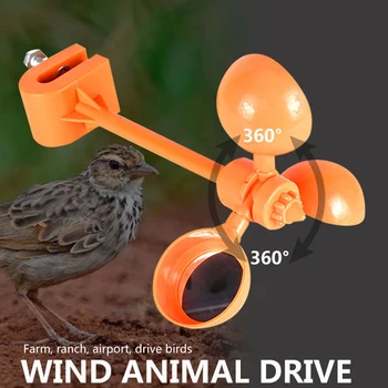 360 Laipsnių Vėjo Gyvūnų Ratai Paukščių Varna Repeller Scarer Skristi Paukštis Repeller Sodo Kieme Veja Lauko