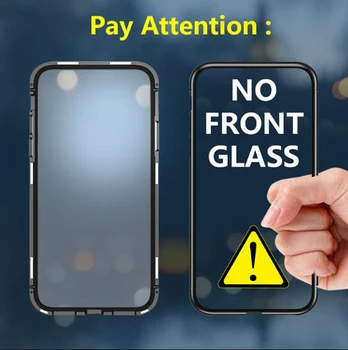 360 Magnetinio Adsorbcijos Metalo Case for Samsung Galaxy A51 A71 A50 A70 A50s A70s A10 A20 A30 A40 A31 M31 dvipuse Dangtis