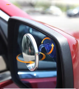 360 Platus Kampas Reguliuojamas Automobilių aklojoje Veidrodžių HD Išgaubti Apvalus Veidrodis Saugos galinio vaizdo Vairavimo Stovėjimo Pagalbinis Veidrodis