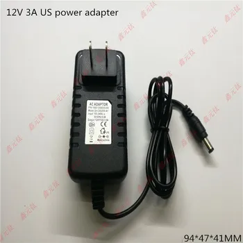 36W LED Transformatorius 12v 3a juostelės maitinimo adapteris kištukas jungtinė karalystė, JAV, ES, AS Lempa baras vairuotojo ac/dc 100-240v į 12v