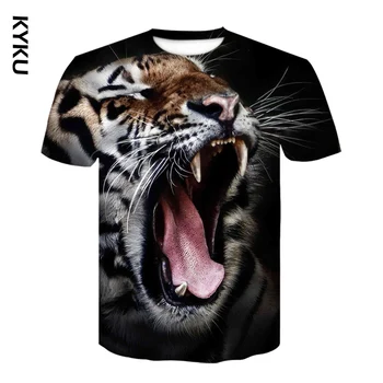 3D Atspausdintas Abstrakčiai Gyvūnų Dvivietis vadovas Liūtas Marškinėliai Vyrams/Moterims Marškinėlius harajuku T-shirt fortniter negabaritinių marškinėliai topai & tees