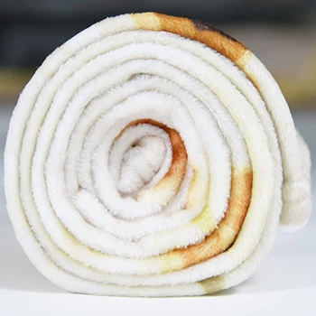 3D Atspausdintas Meksikos Tortilla Blynas Antklodė Minkšta Šilta Flanelė Burrito Maisto Antklodės Lėktuvas Kelionės Mesti Plauko Wrap Pliušinis Antklodė