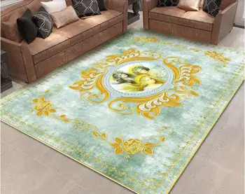 3D Grindys Little angel Europos retro kilimų 3 D Foto Tapetai kambarį Vinilo grindų lipni tapetai
