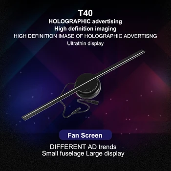 3D Holograma Projektoriaus Ventiliatoriaus Reklamos Žibintai Ekranas Wifi 3D LED Plika Akimi Holografinis Ventiliatorius Reklamos Logotipas Vaizdo Lemputė