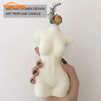 3D Kūno Žvakė Pelėsių Silikono, Vaško Liejimo Vyrų Ir Moterų Dizaino Meno Kvepalų Žvakė Priėmimo Muilo Šokolado Tortas Dekoravimo Pelėsių