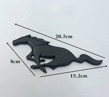 3D metalo Mustangas žirgas, Priekinis Dangtis Grotelės Kūno Emblema Lipdukas Mustangas žirgas, Logotipu Priekyje 