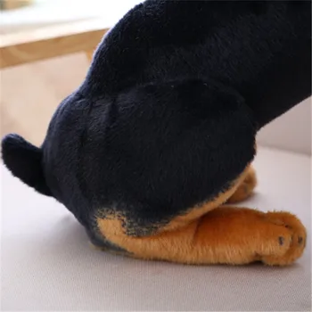 3D modeliavimas didelis rottweiler dogpeluches grandes žaislai gyvūnų kirtimo pliušinis namų esminius apdailos vaikų mėgstamiausia dovana