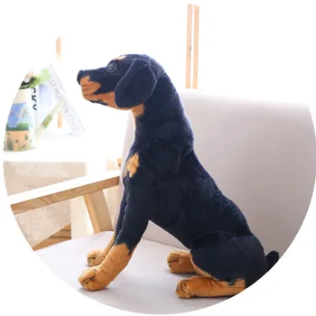 3D modeliavimas didelis rottweiler dogpeluches grandes žaislai gyvūnų kirtimo pliušinis namų esminius apdailos vaikų mėgstamiausia dovana