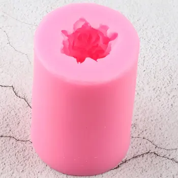 3D Rožių Gėlių Rankų darbo Muilas Pelėsių Žvakė Dervos, Silikono Formų Minkštas Tortas Dekoravimo Priemonės, Saldainiai Molio Šokolado Gumpaste Liejimo formos