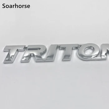 3D Sidabro spalvos Logotipas, Emblema Triton Už 