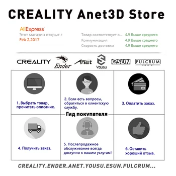 3D Spausdintuvas CREALITY Ender-3 3 / V2 / PRO / Kaitinamosios LIA, ABS, PETG, Nailono, FLEX / 