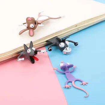 3D Stereo Gražių Animacinių filmų Gyvūnų Žymą Originalus Cute Kačių PVC Juokinga, Raštinės reikmenys