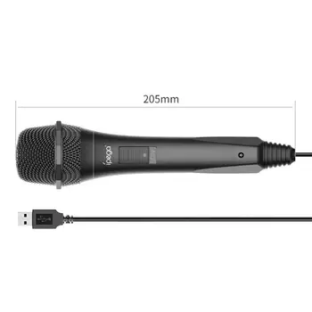 3M USB Laidinis Mikrofonas Aukštos kokybės, Ergonomiškas, Karaoke MIC Už Nintend Jungiklis PS4 PS2 PS3 Xbox Vienas PC