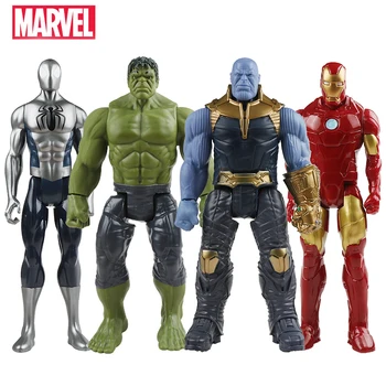 3pc 30cm Marvel Keršytojas žmogus-Voras Hulk Geležinis Žmogus Kapitonas Amerika, Toras Wolverine Nuodai Thanos Veiksmų Skaičius, Žaislas, Lėlė Vaikams