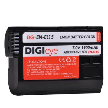 3Pcs Baterija + LED Dual USB Įkroviklio EN-EL15 LT-EL15A Baterija ir Nikon D600 D610 D750 D800 D810 D850 D7000 D7100 D7200 1 v1
