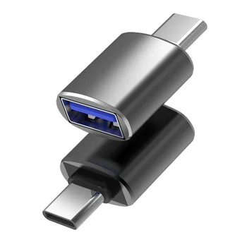 3Pcs Mini Greitai Perkelti USB 3.1 sąsaja Moterų Tipas-C Male Jungtis baterijos Duomenis Sinchronizuoti Telefono OTG Adapteris, Skirtas Telefonas