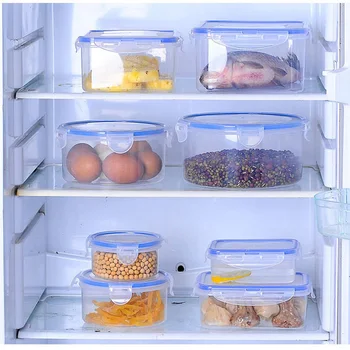 3Pcs/Set Maisto Konteineryje patiekalų kokybės Plastiko Šviežių Laikyti Lauke Šaldytuvas Kelių Pajėgumus, Sutaupyti Vietos, pietūs bento dėžutėje virtuvės talheres