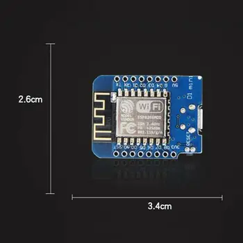 3pcsD1Mini ESP8266 Modulis Mikrovaldiklis Valdybos WLAN Wi-fi Nodemcu Už Arduino D1 Mini Valdybos Rinkinys
