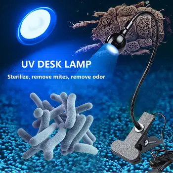 3W Sterilizer UV Led Stalo Lempa Su Clip Reguliuojamas Qzone Dezinfekavimo Šviesos Nešiojamas Usb Bakterijų Lempa Virtuvė Kambarys
