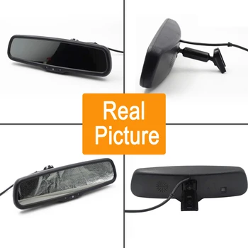 4.3 Colių Automobilių Srauto Brūkšnys Fotoaparato TFT LCD Vaizdo įrašymo Galinio vaizdo Veidrodėlis Auto Dashcam GPS skaitmeniniai vaizdo įrašymo įrenginiai Galinio vaizdo Kamera su Laikikliu