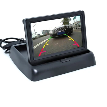 4.3 colių Automobilių Stebėti TFT LCD Ekranas Kameros, Naktinio Matymo Atsarginės Atbuline Kamera, Parkavimo Sistema, Automobilio galinio vaizdo Monitoriai