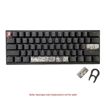 4 mygtukai/set Ahegao Keycap 5 pusių dažų sublimacijos mechaninė klaviatūra OEM profilis keycap už MX jungiklis 6.25 U tarpo klavišą ESC, Enter