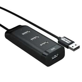 4 Port Micro USB Hub 2.0 USB Skirstytuvo Didelis Greitis 480Mbps Centru Planšetinio Nešiojamojo Kompiuterio, Nešiojamojo kompiuterio 120cm laidas