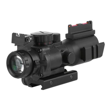 4 X32 Acog Riflescope 20mm Suderinta Reflex Optika taikymo Sritis Taktinis Akyse Medžioklės Šautuvas Airsoft Snaiperis didinamasis stiklas oriniams Šalis