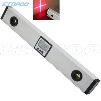 400mm 600mm Lazerinis Skaitmeninis Lygis LCD Ekranas Skaitmeninis Lygis Su Lazerio spindulių Skaitmeninis gulsčiukas, Matlankis Inclinometer