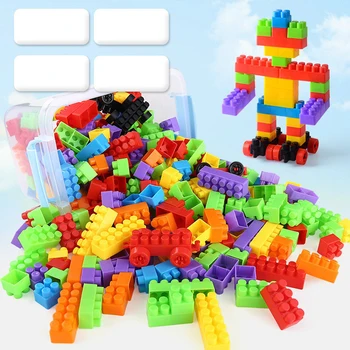 400Piece Klasikinis Didelis Blokai Suderinama su Visų Pagrindinių Markių Švietimo Žaislai Vaikams 