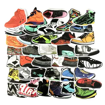 40pc/Daug Ne Kartoti Kietas Krepšinio Sneaker Grafiti Lipdukai Scrapbooking Riedlentė Vandeniui PVC Nešiojamas Bagažo Etiketės Pakuotėje