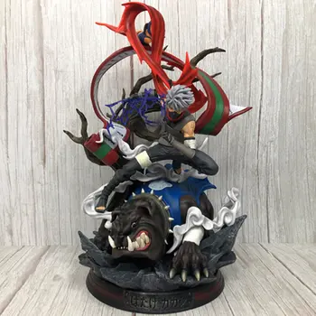 41cm Naruto Hatake Kakashi Mūšis Forma Statula PVC pilnametražis Veiksmų Skaičius, Stalo Apdailos Kolekcijos Modelis Žaislai