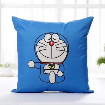 45*45 cm Doraemon Veiksmų Skaičius, pliušiniai žaislai animacinių filmų kambarį pakabukas mielas linai pagalvę padengti vaikų Miegamasis Apdailos lėlės