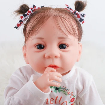 45CM silikono kūdikių tikroviška lėlė baby doll Vaikams Dovanos