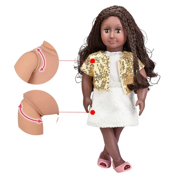46cm Realus Dainininkas Lėlės Reborn Baby Gražių Plaukų Gražus Suknelė 3D Akis Gyvas Guminės Lėlės, Žaislai Mergaitėms Gimtadienio Dovana