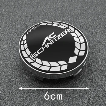 4pc 60mm Centras Hub Kepurės Ženklelis Emblema Sticke Varantys Dulkėms apima BMW AC SCHNITZER E39 E46 E90 E36 E34 F10 F15 E53 X5 X6