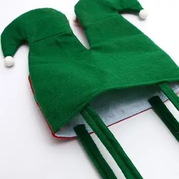 4Pcs Kalėdų Saldainių Krepšiai, Nešiojamų Mielas Elf Kojų Modelio, Subtilus Animacinių filmų Dovana Rankinės Dovanų Maišeliai Festivalis Šalies Prekių